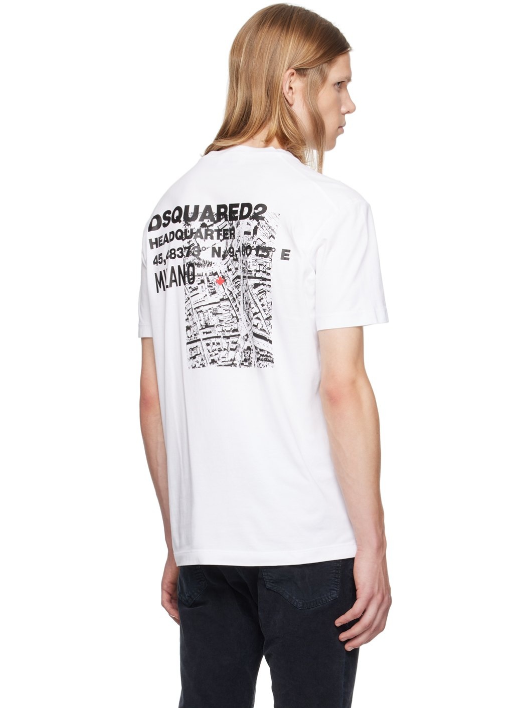 White Ceresio Map T-Shirt - 3
