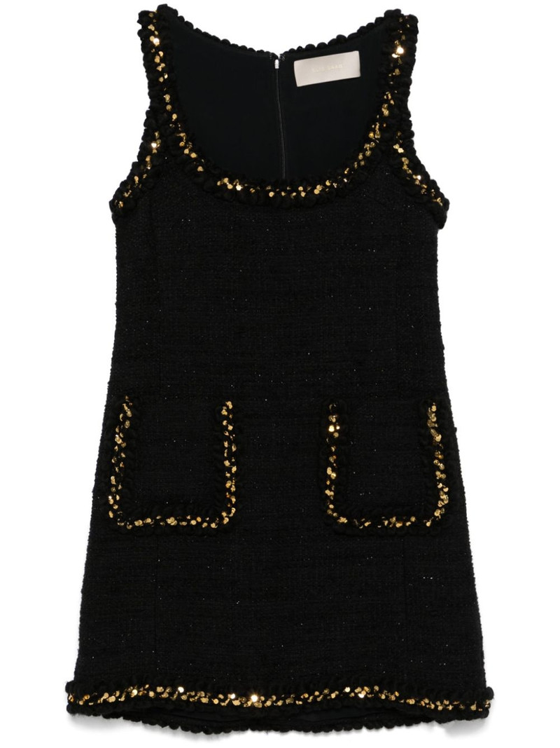 embroidered tweed mini dress 1