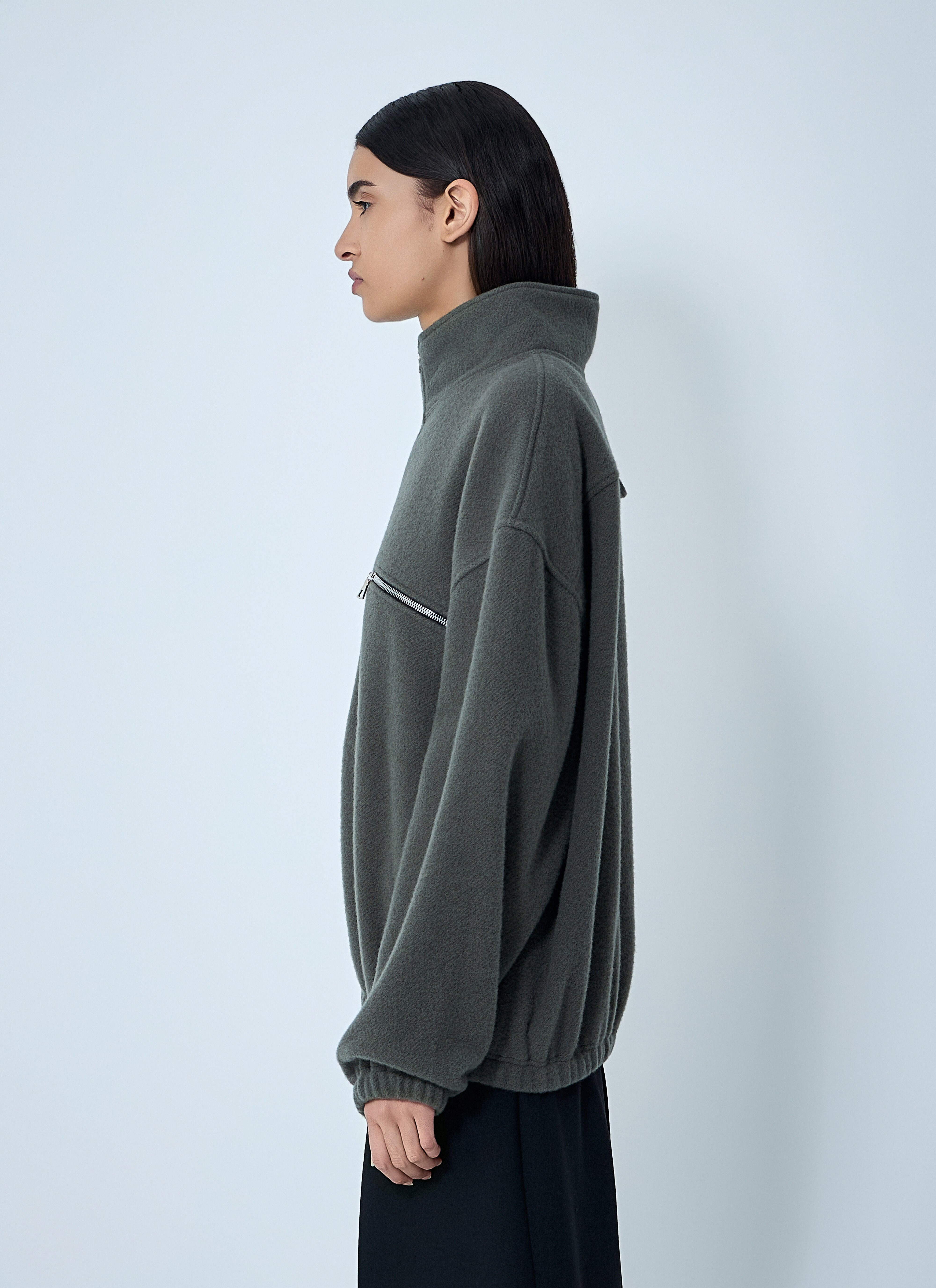 Zip-Up Fleece Sweatshirt - 3
