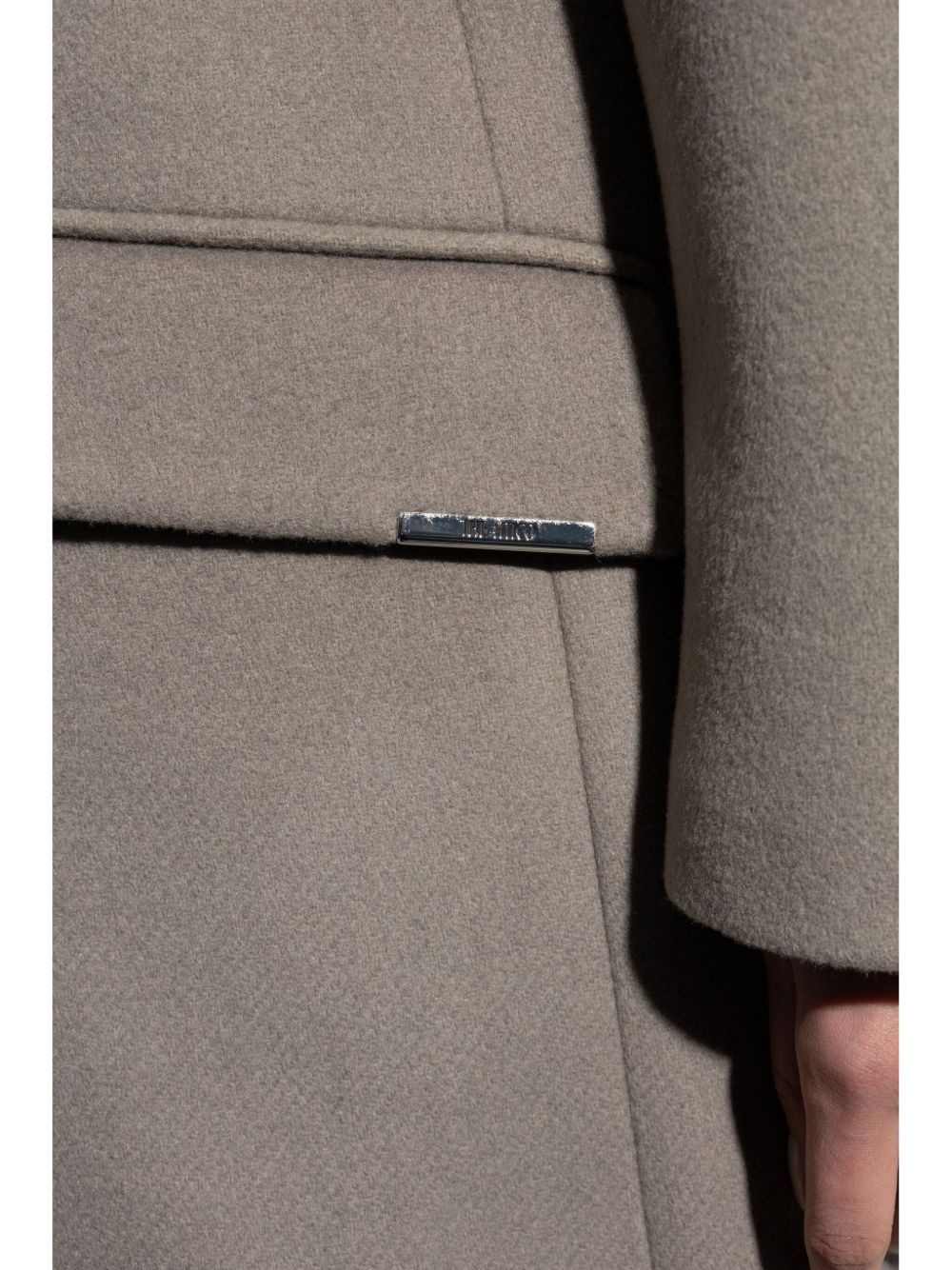 wool single-breasted coat - 5