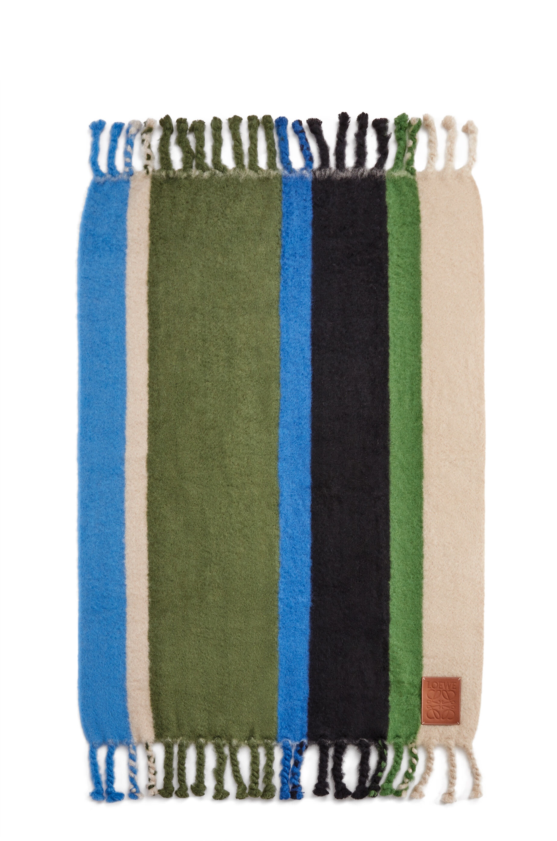Stripe blanket in mohair and wool - 2