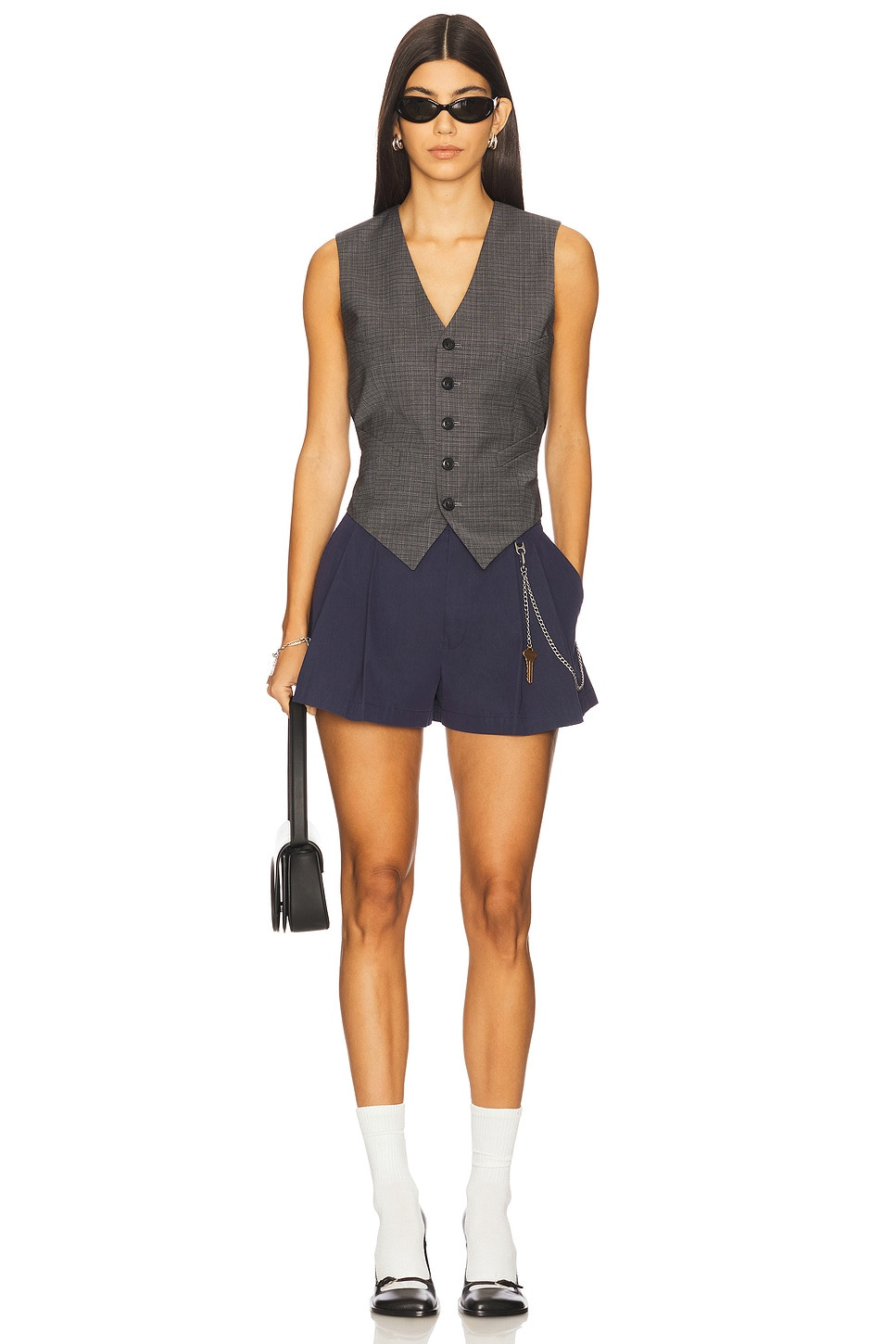 Tailored Vest With Chain - 5