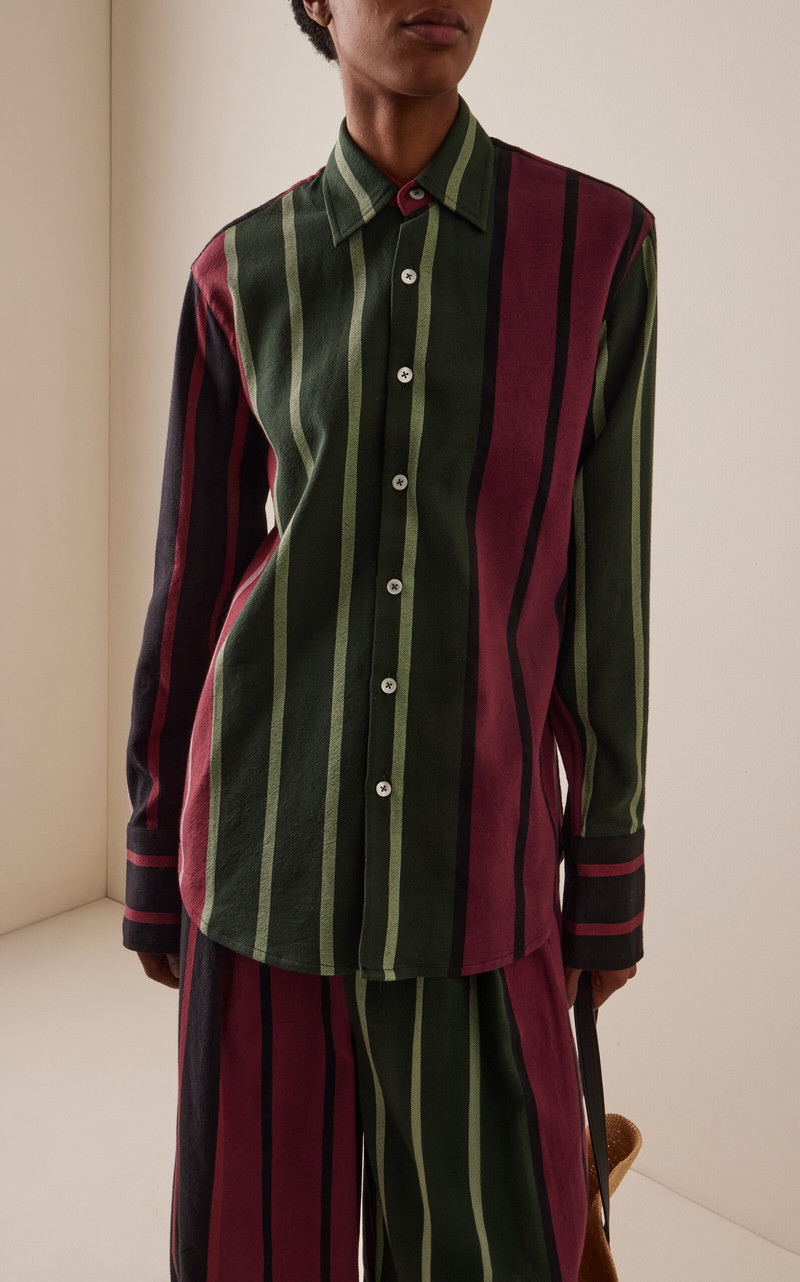 MARRAKSHI LIFE Exclusive French Cuff Cotton Shirt multi outlook