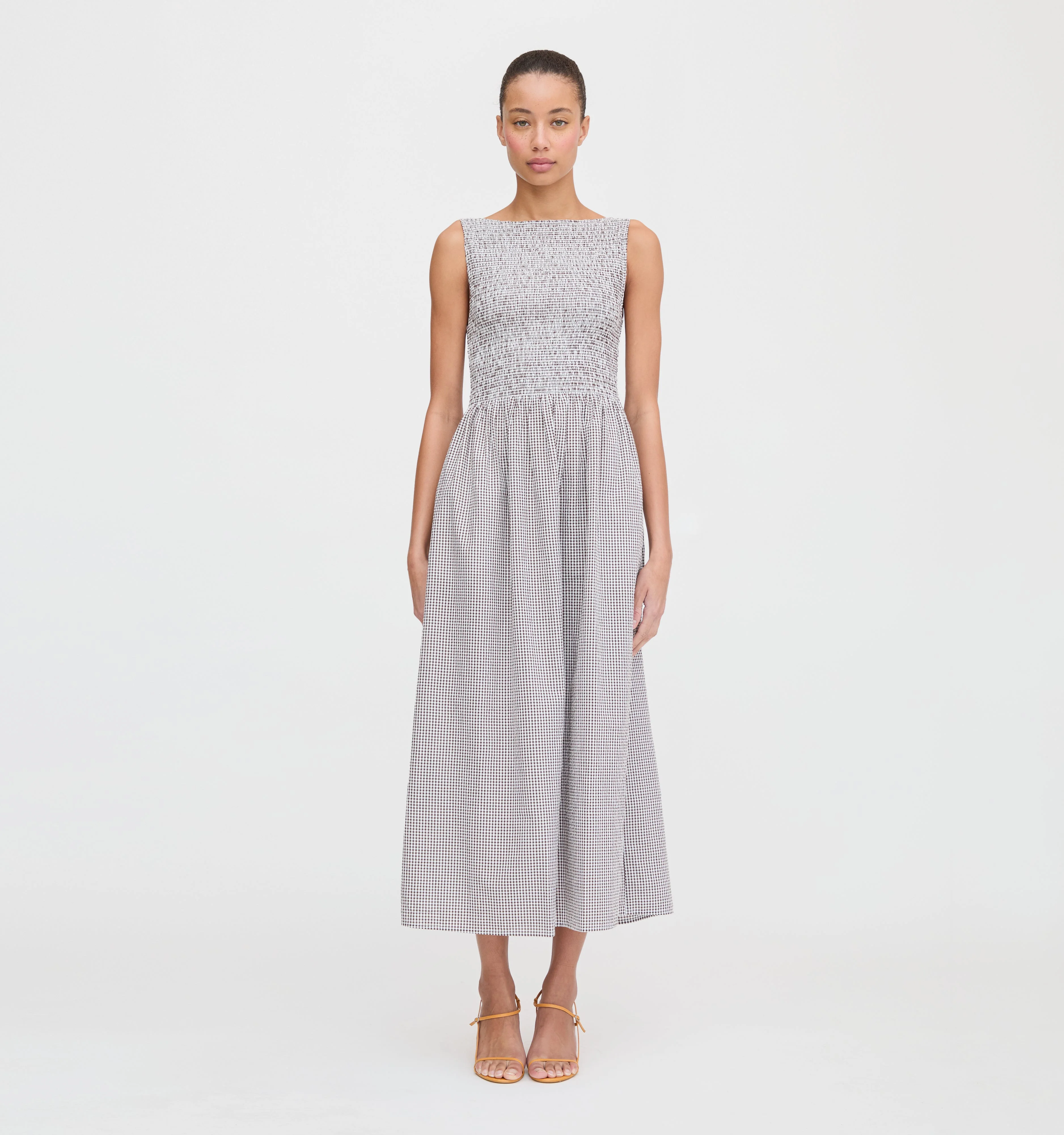The Cosima Nap Dress - Chocolate Gingham - 1
