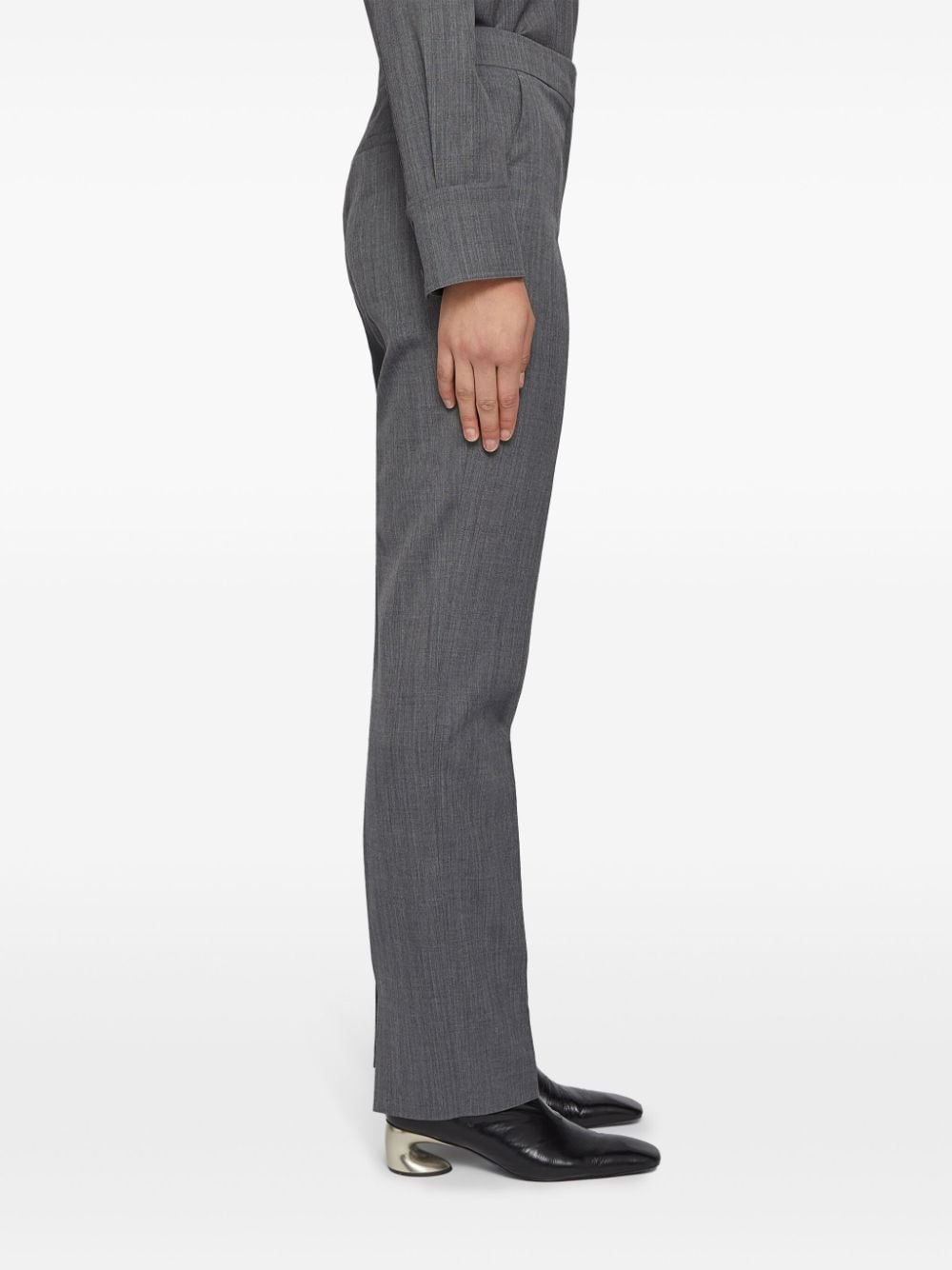 wool tailored trousers - 4