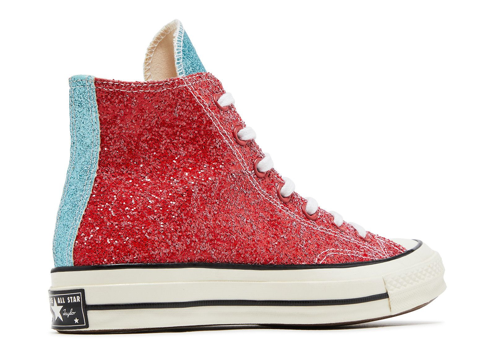 JW ANDERSON X CHUCK 70 HI 'GLITTER PACK - CHERRY SULPHUR' - 3