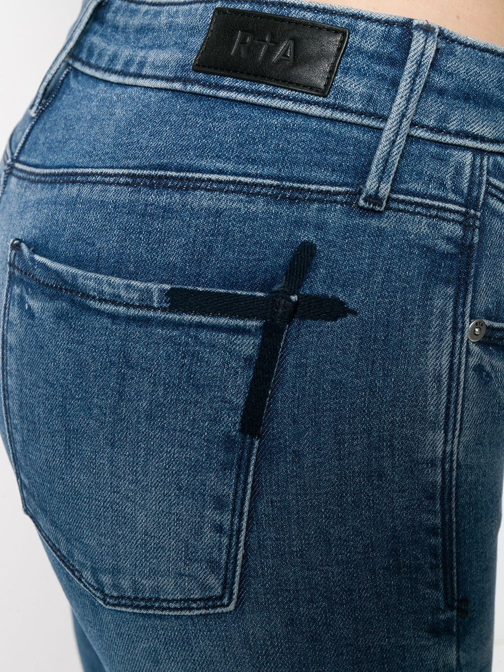 cropped skinny jeans - 5