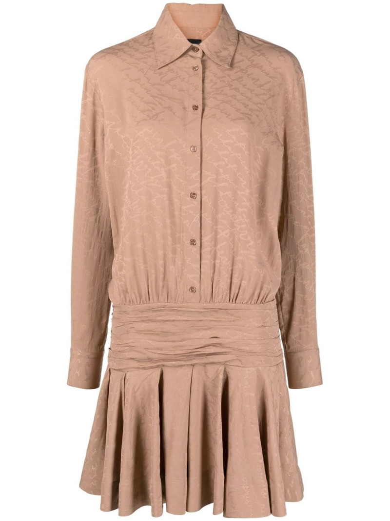 Arzach logo-jacquard shirtdress 1