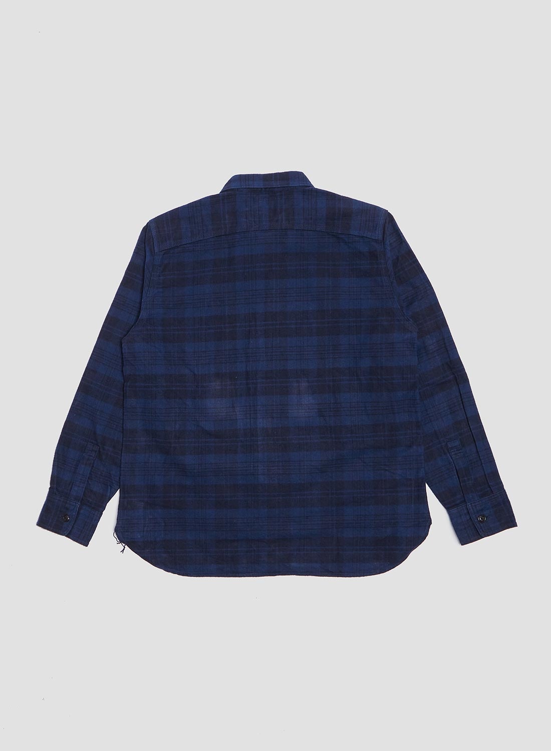 Nigel Cabourn FOB Factory Heavy Nel Work Shirt Navy | REVERSIBLE