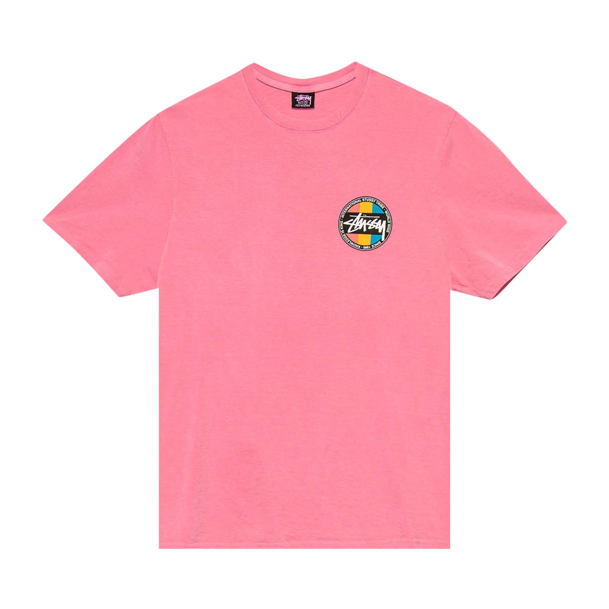 Stussy Classic Dot Pigment Dyed Tee 'Pink' - 1