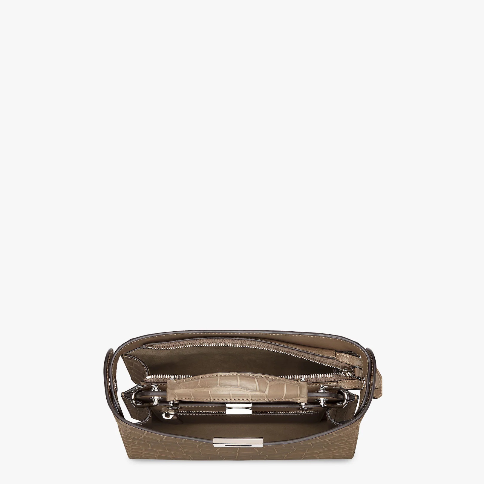 Brown alligator bag - 5