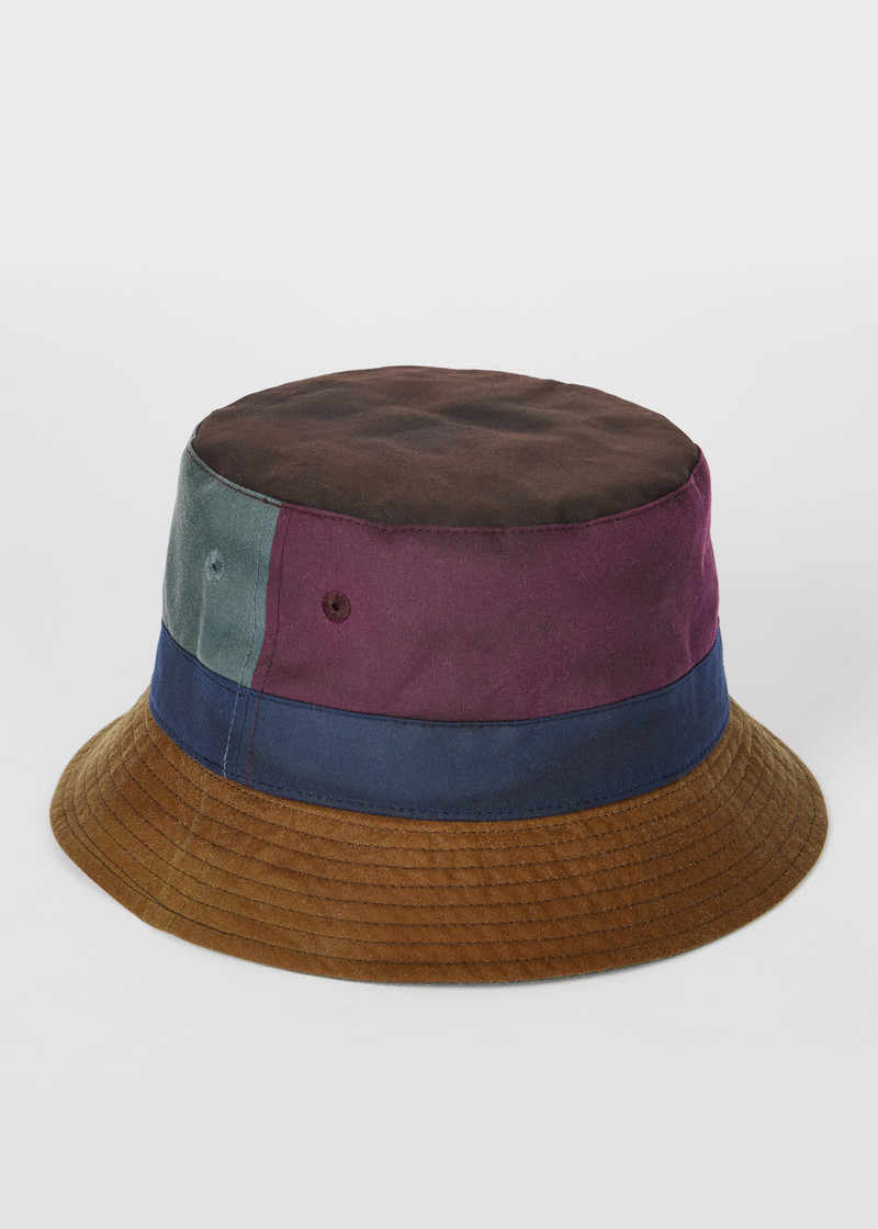 Paul Smith loves Barbour - Waxed Cotton Bucket Hat 3