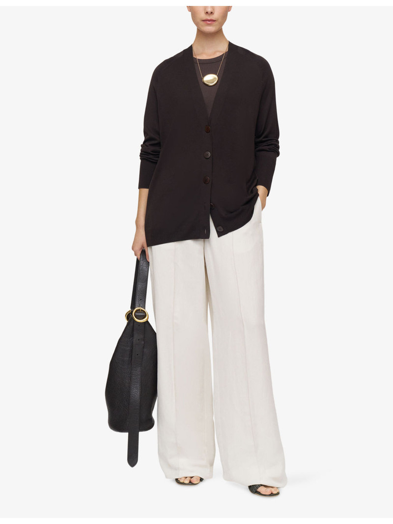 JOSEPH Gladi V-Neck Relaxed-Fit Silk Cardigan outlook