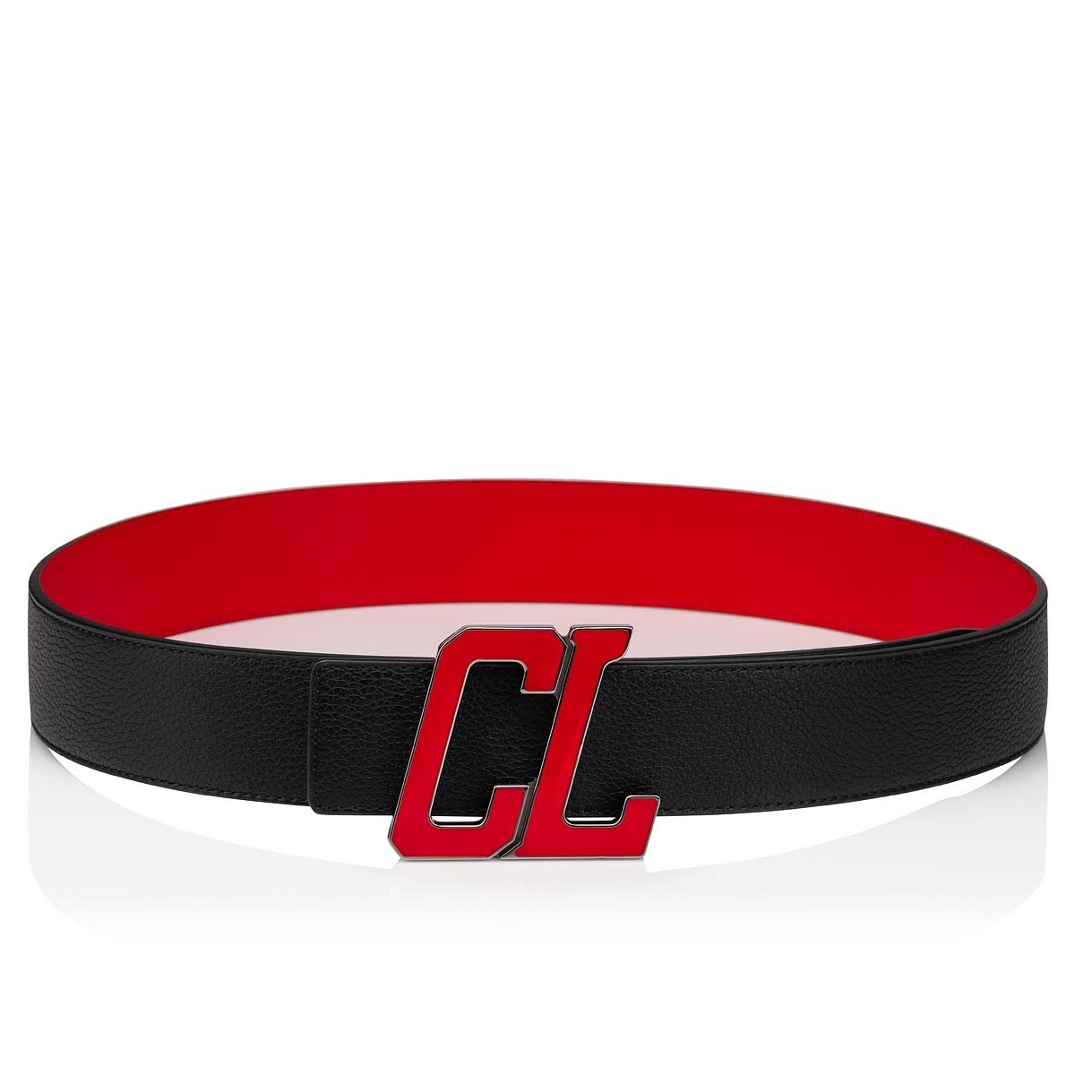 Happy Rui Cl Logo Belt BLACK/LOUBI/GUN METAL-LOUBI - 5