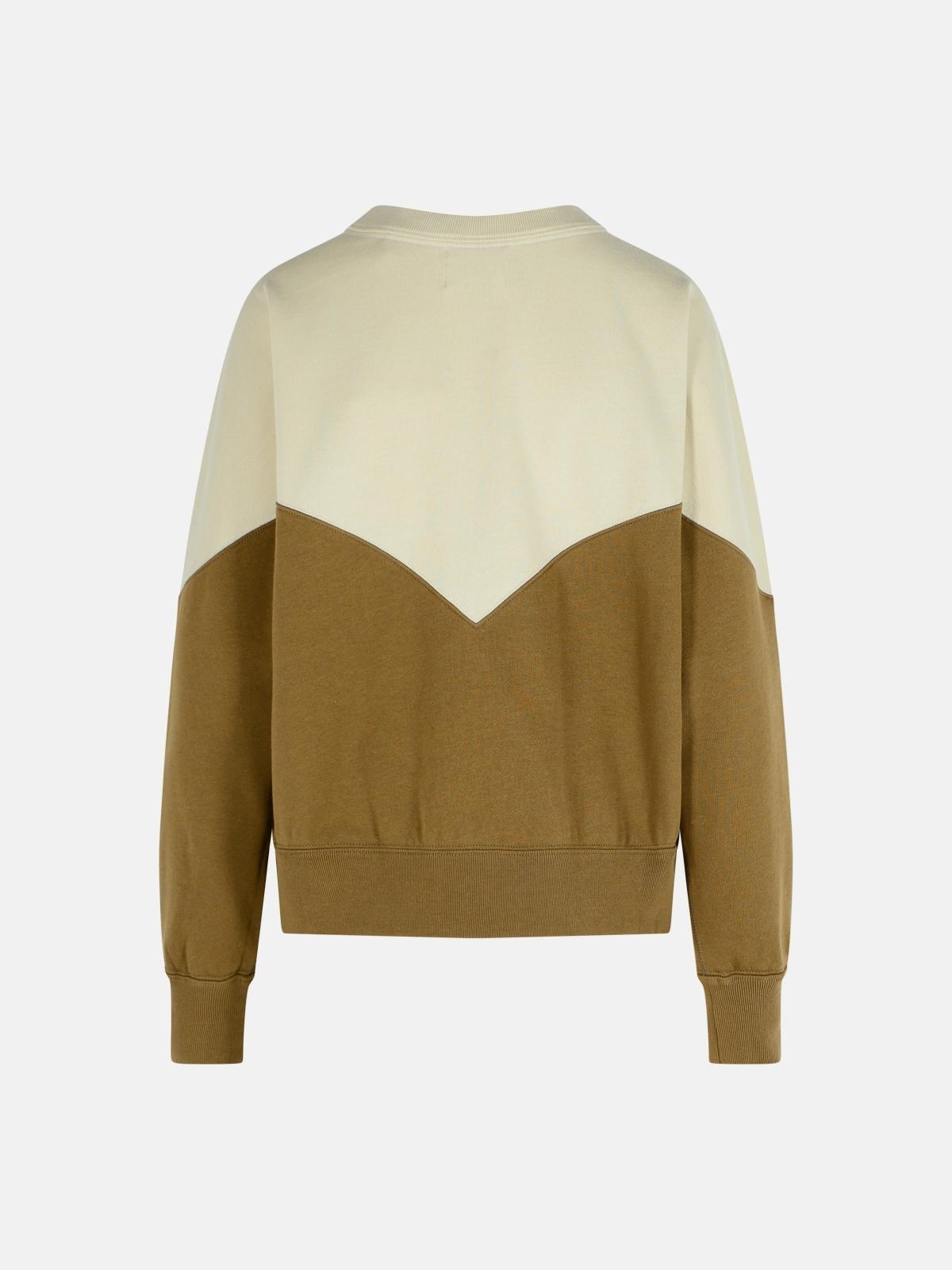 'KHAKI HOUSTON' DARK COTTON BLEND SWEATSHIRT - 3