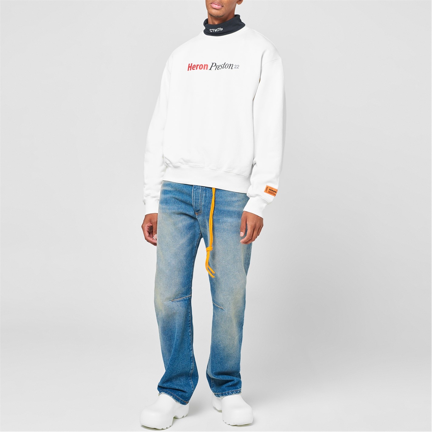 Heron Preston Censored Heron Crewneck スウェット Heron Preston Censored-print crew-neck Sweatshirt | Black