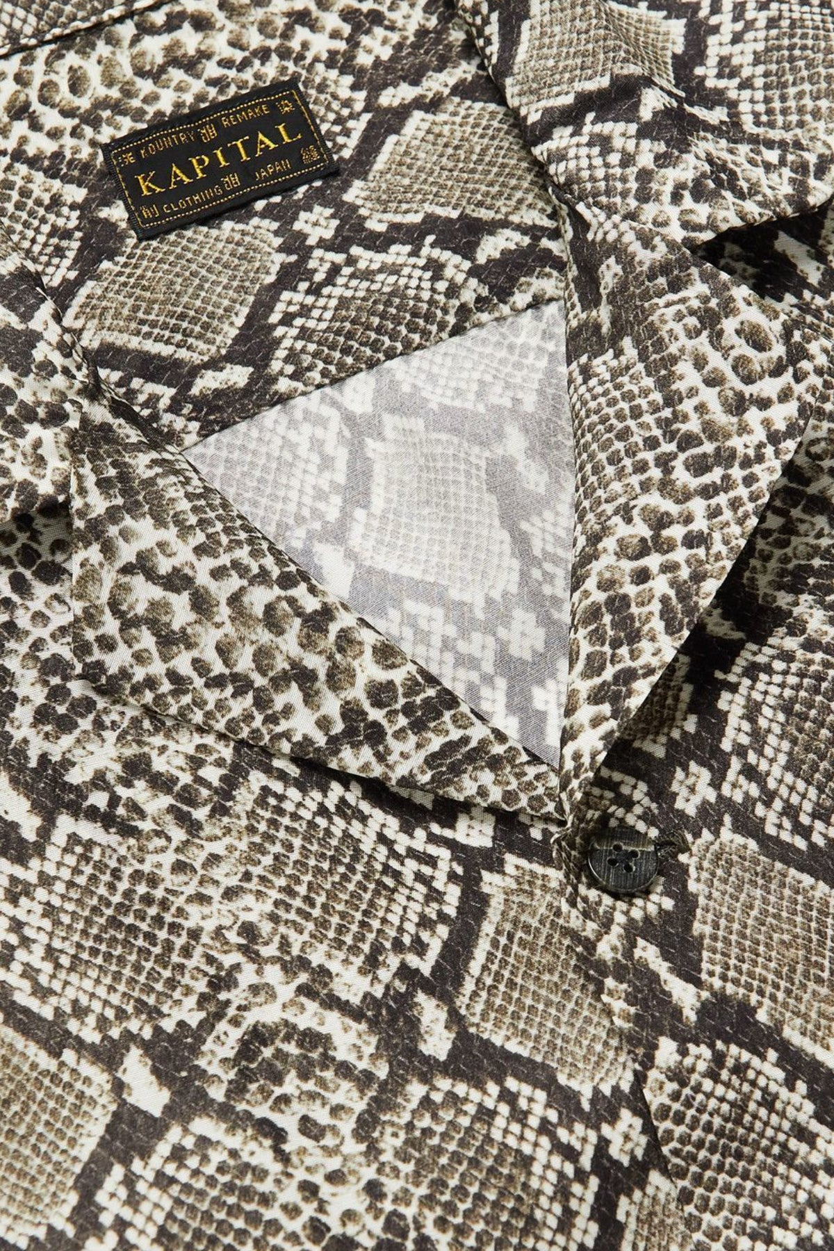 Silk Rayon Python WRANGLE Collar Aloha - Grey - 2