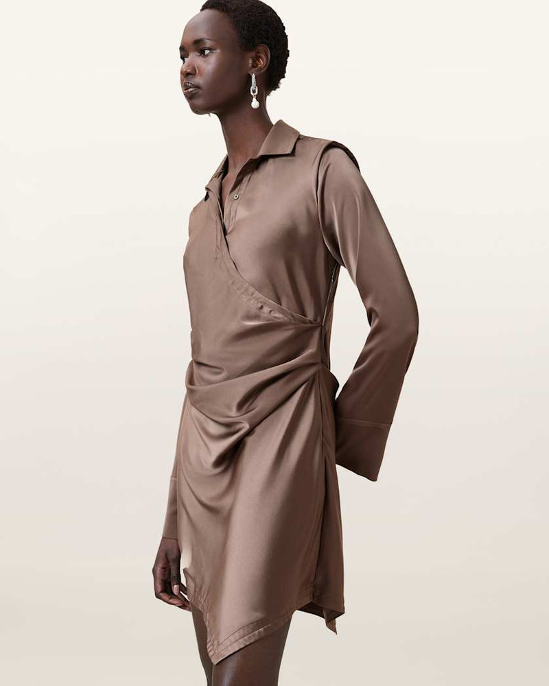 TIRA SATIN MINI DRESS 4
