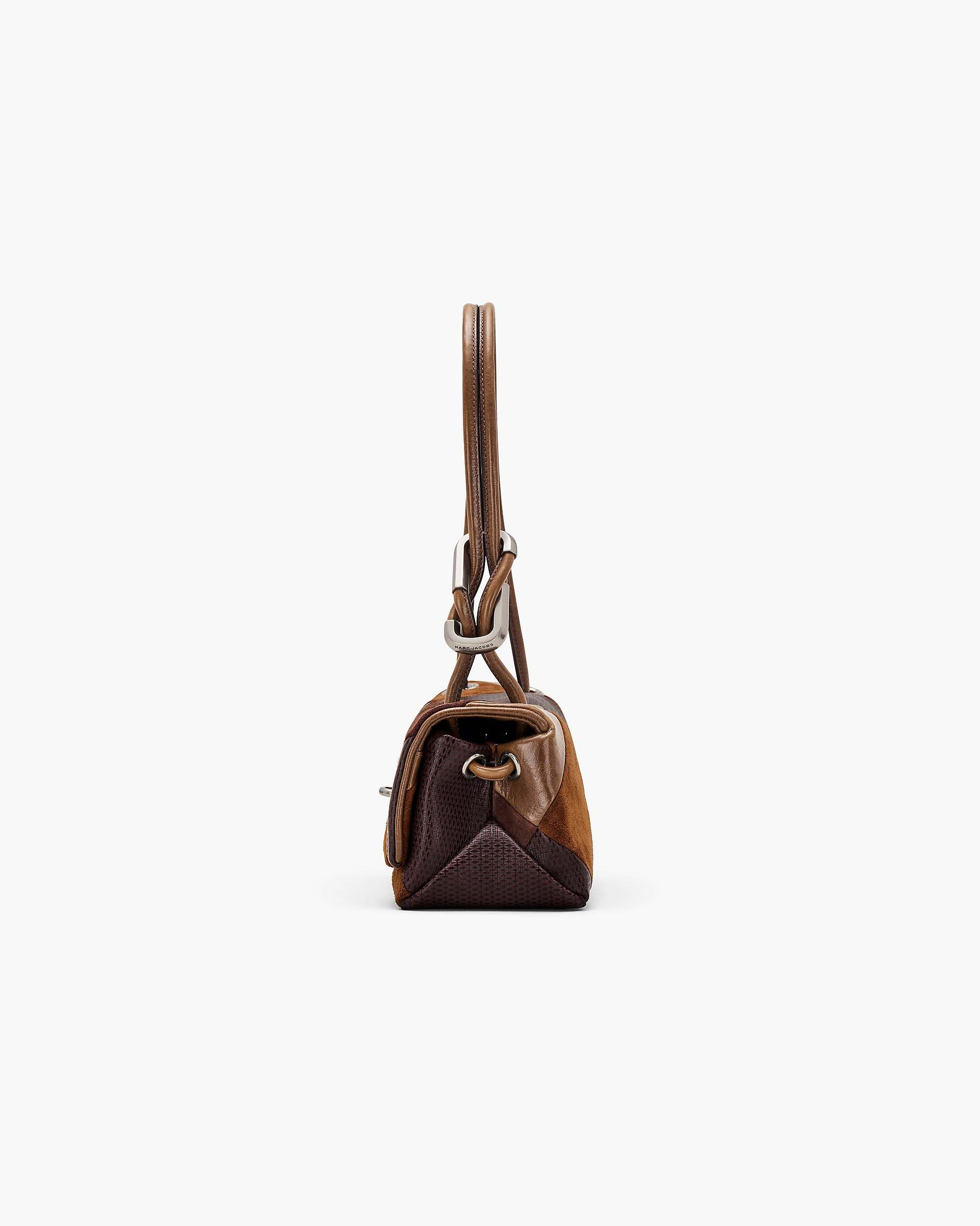 THE SUEDE PATCHWORK MINI DUAL SHOULDER BAG - 5