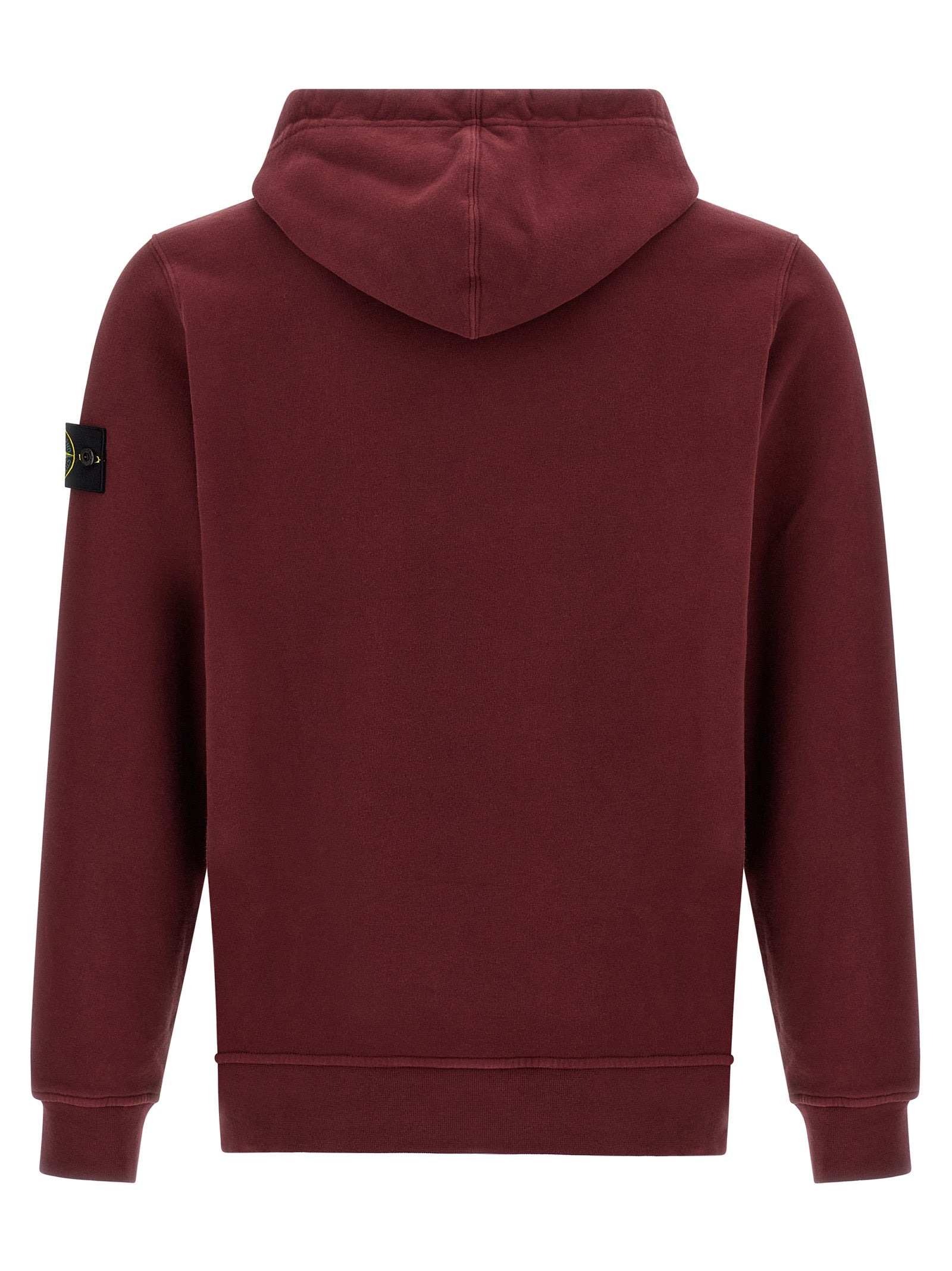 Logo Badge Hoodie Sweatshirt Bordeaux - 2