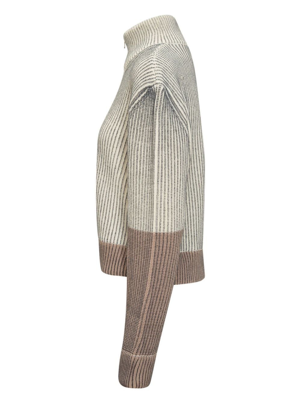 two-tone cardigan - 3