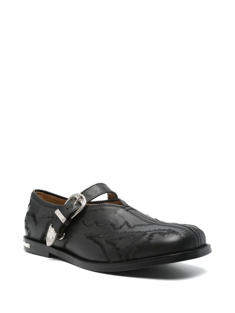 embroidered loafers - 2