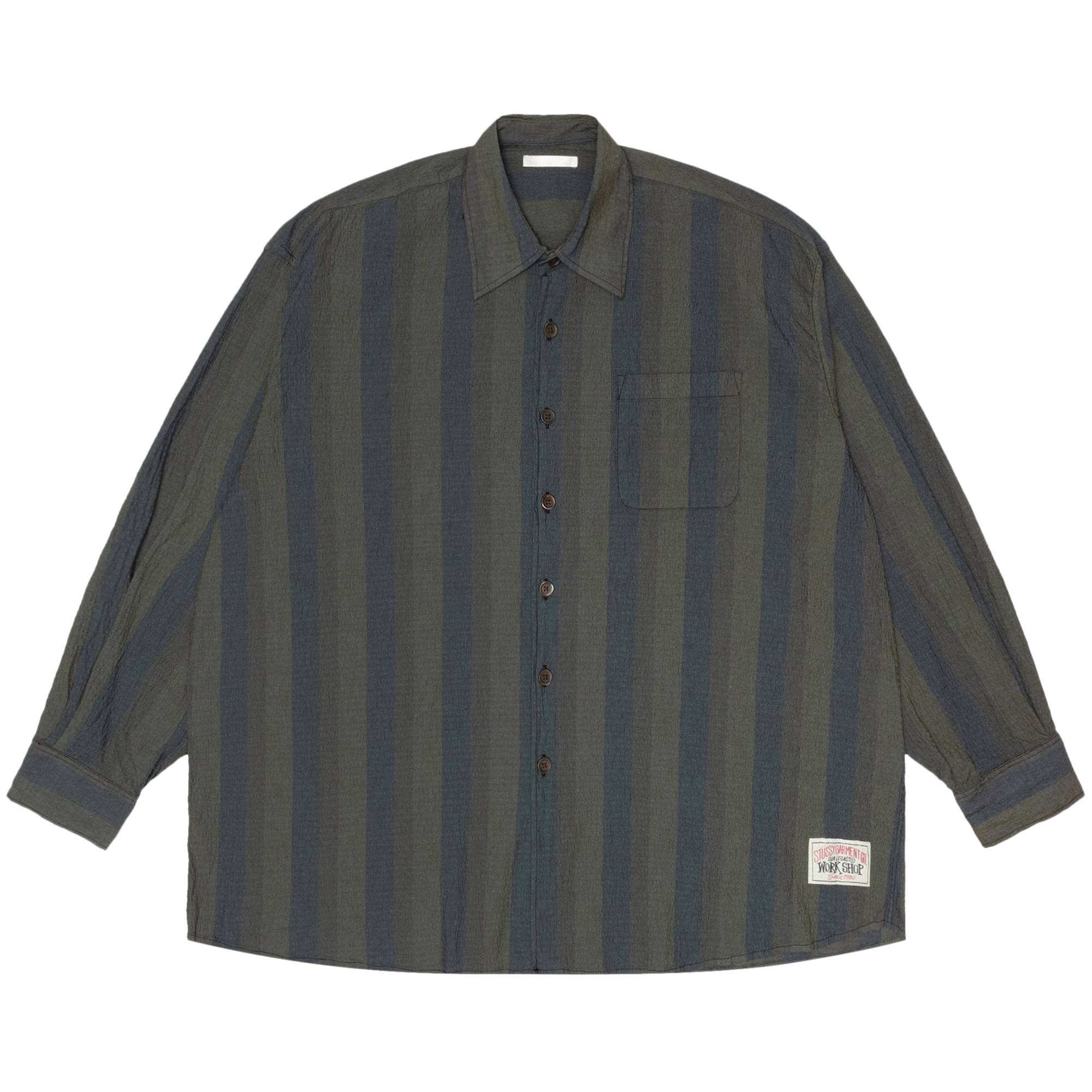 Stussy x Our Legacy Work Shop Borrowed Shirt 'Overdyed Multi Stripe' - 1
