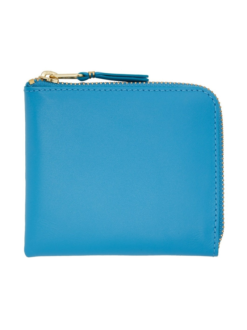 Blue Classic Leather Line Wallet - 1