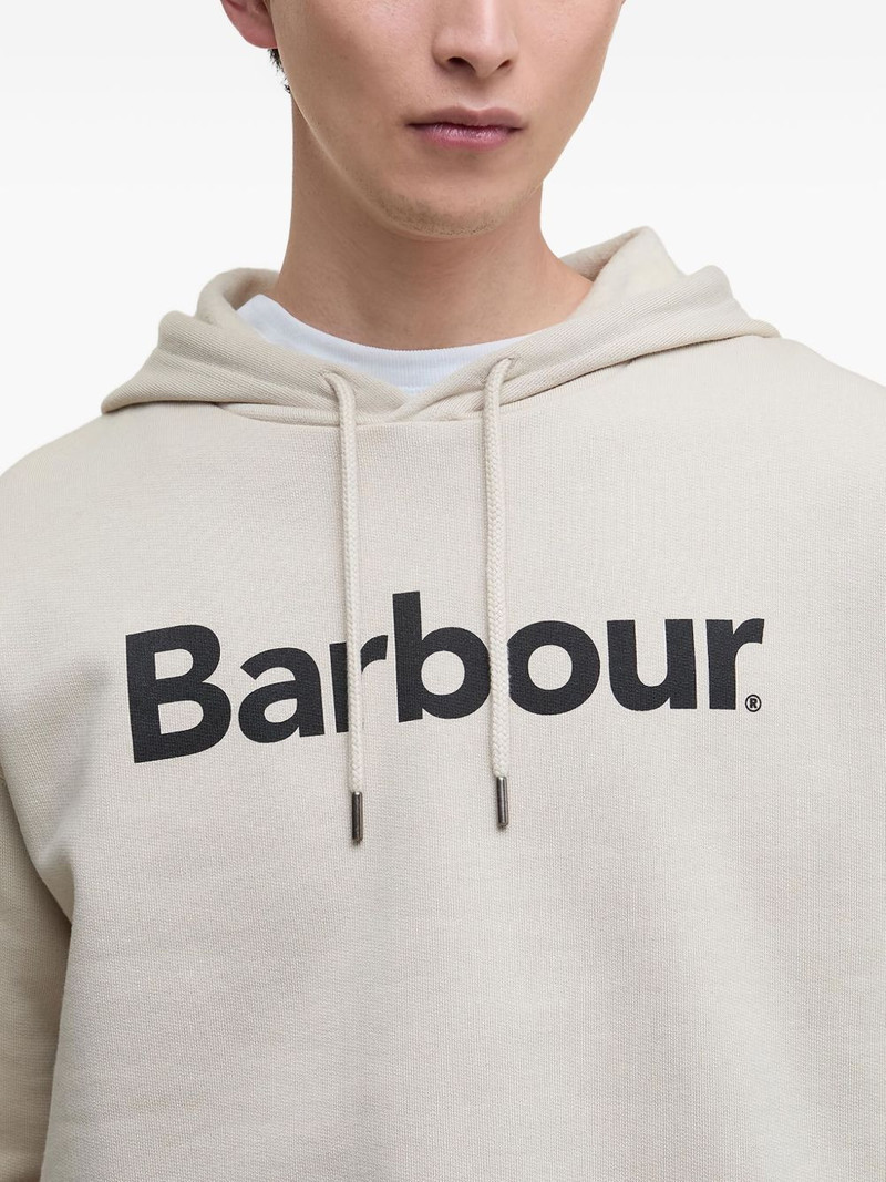 logo-print cotton hoodie 4