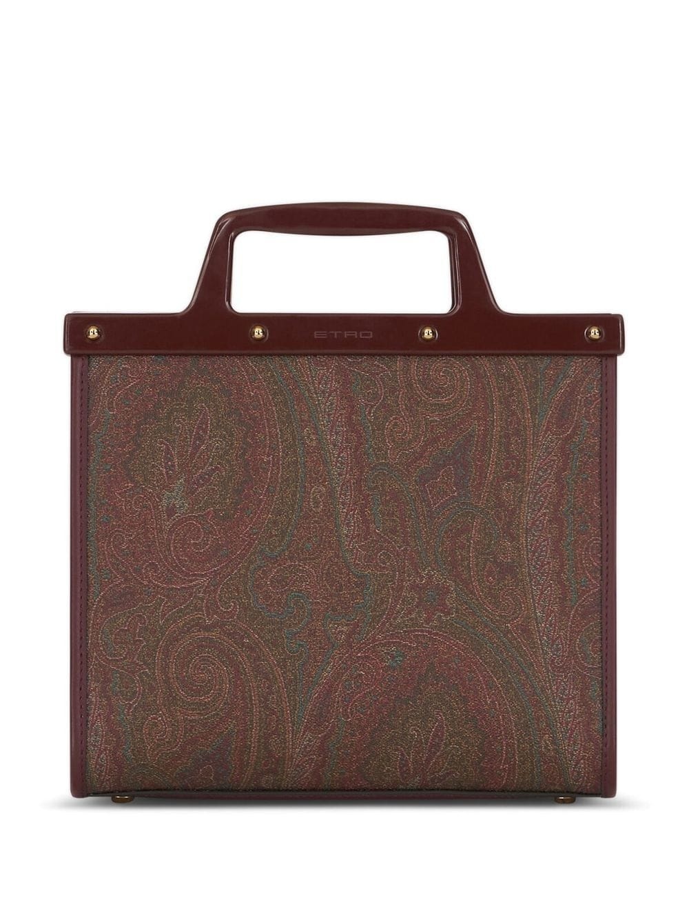 paisley-print embroidered tote - 3