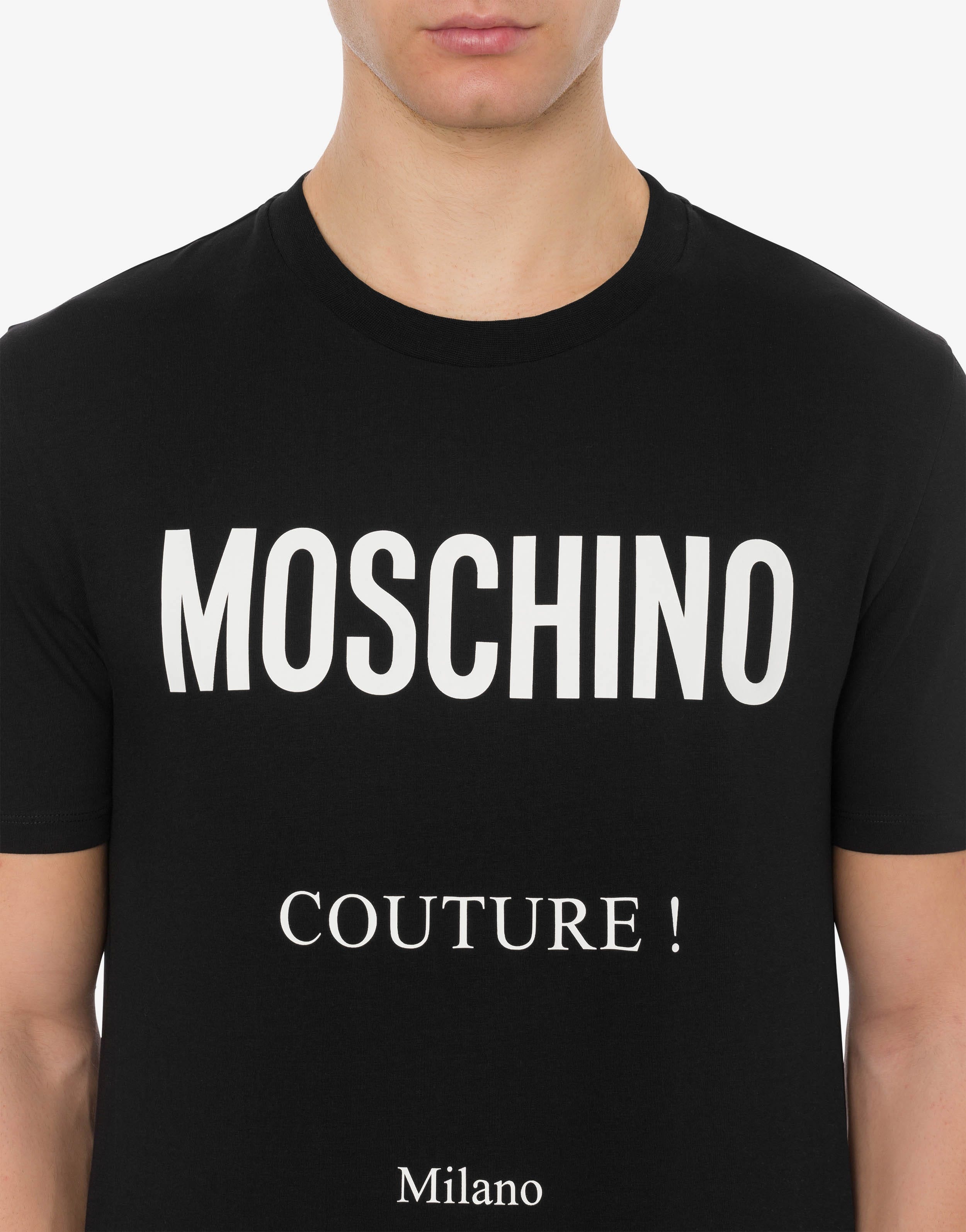 MOSCHINO COUTURE STRETCH JERSEY T-SHIRT - 4