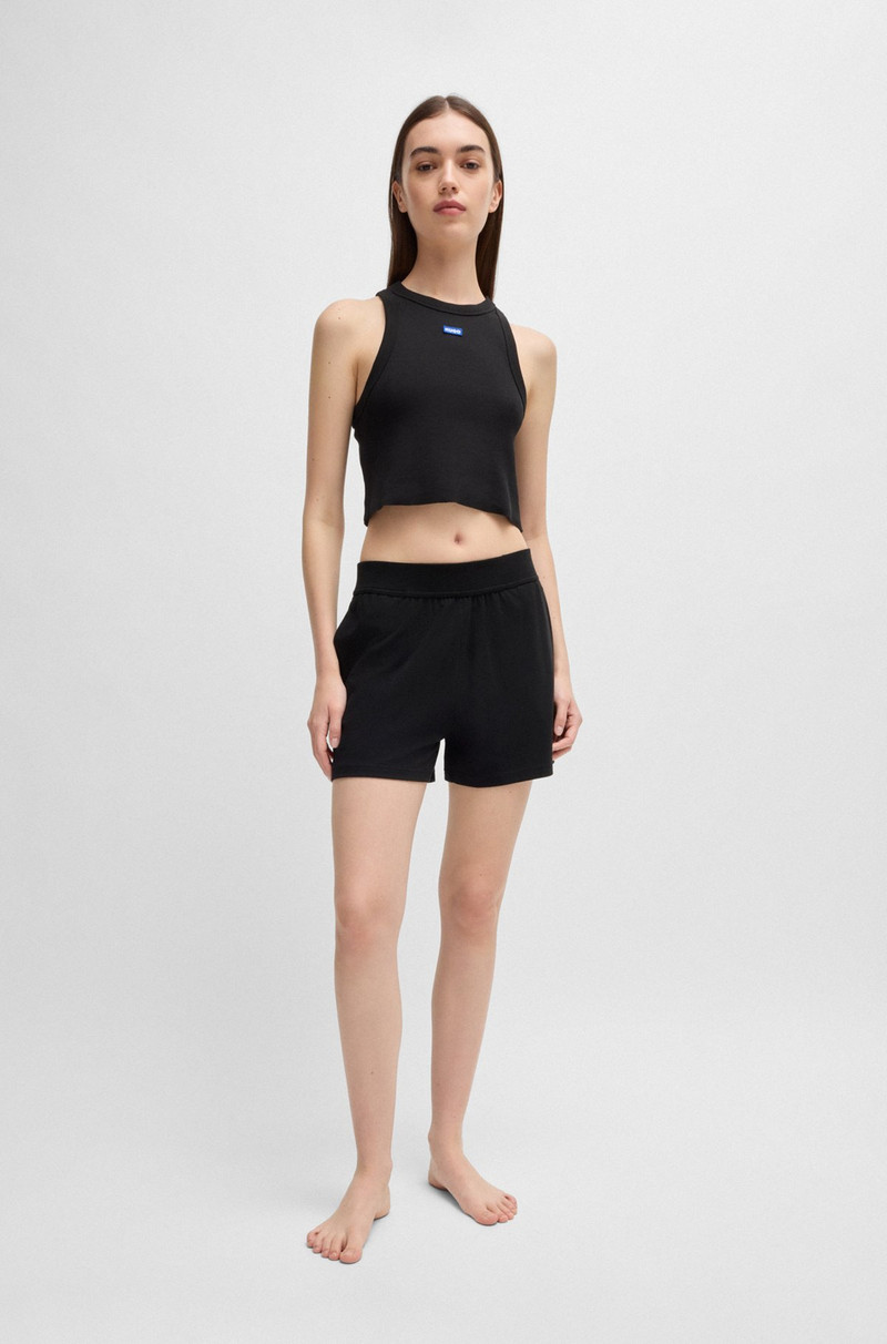 HUGO RELAXED-FIT SHORTS WITH SILICONE-PRINTED LOGO outlook