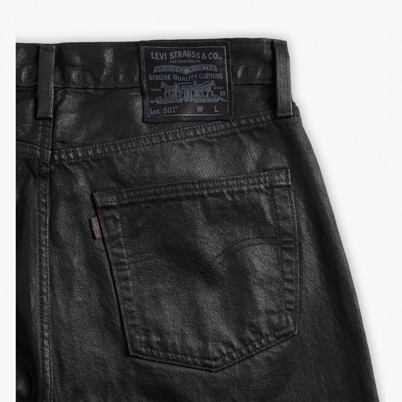 Levis Jeans Black Wax Coated Jeans Black Wax Coated Jeans On Sale