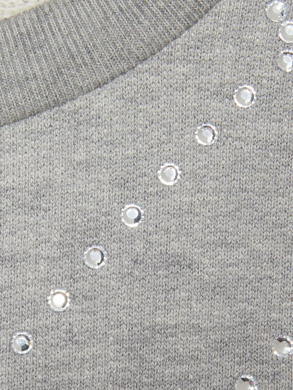 crystal-embellished Interlocking G-logo felted sweatshirt - 6