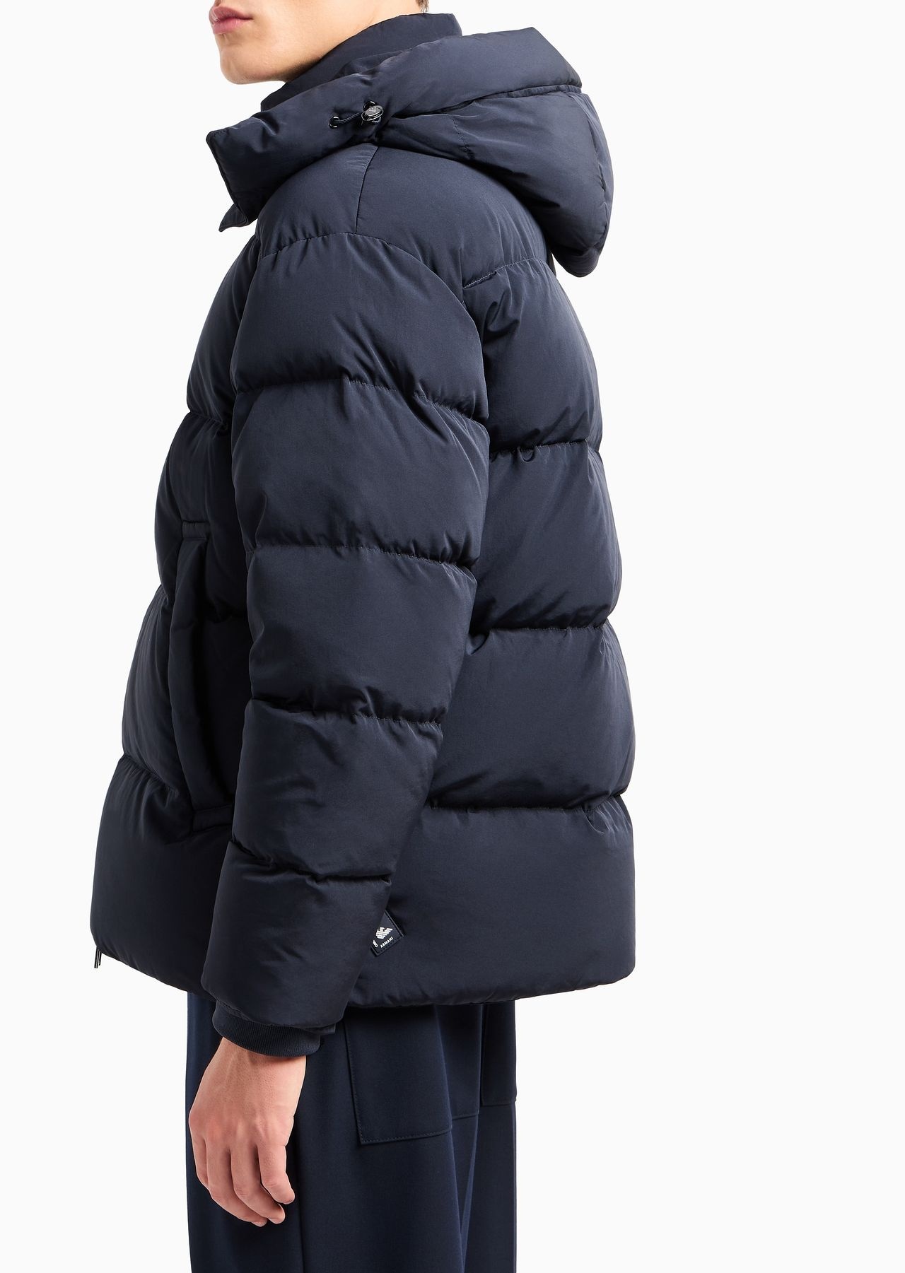 Full-zip water-repellent quilted ottoman nylon down jacket - 6