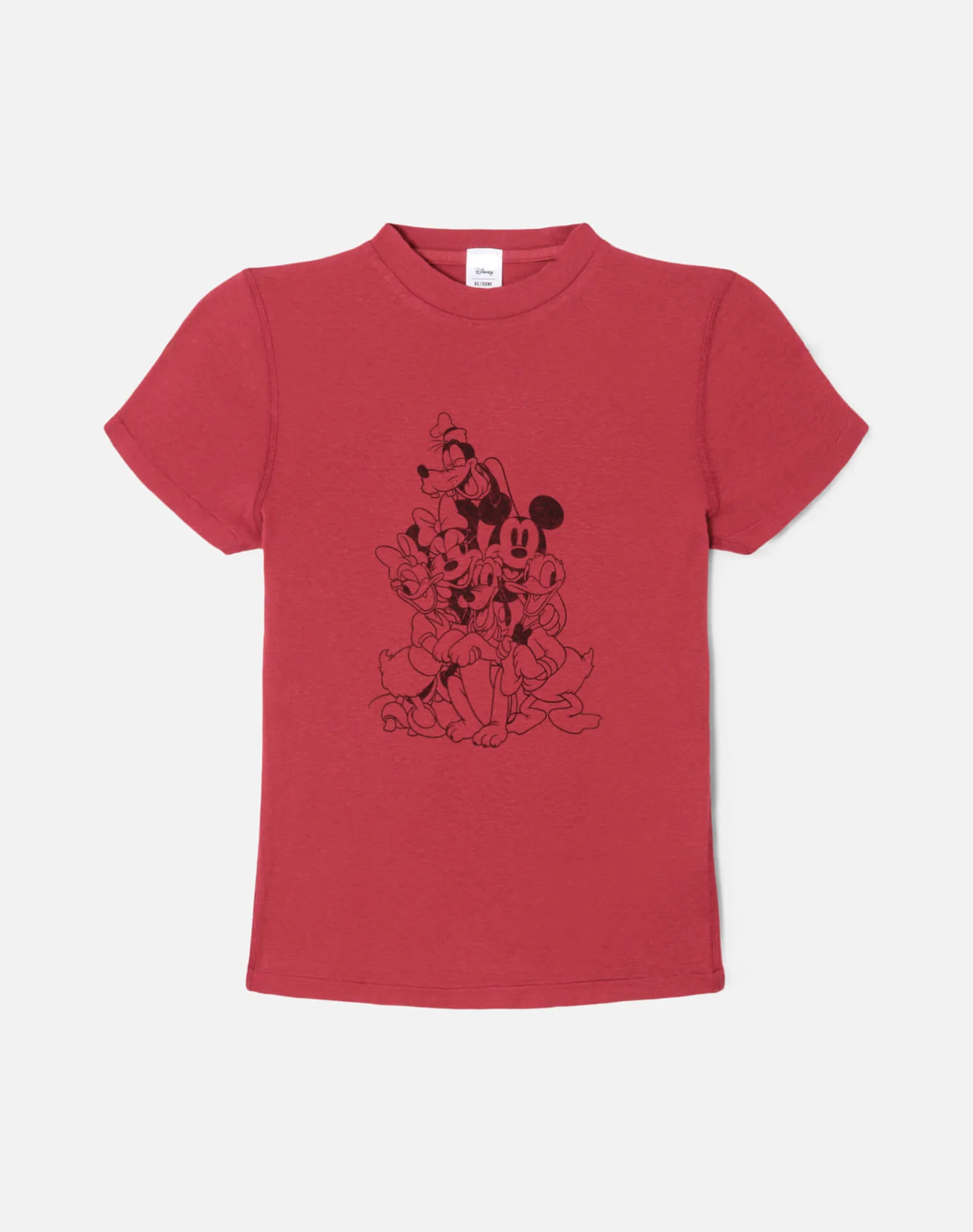 90s Baby "Mickey Mouse Crew" Tee - Rosso - 1