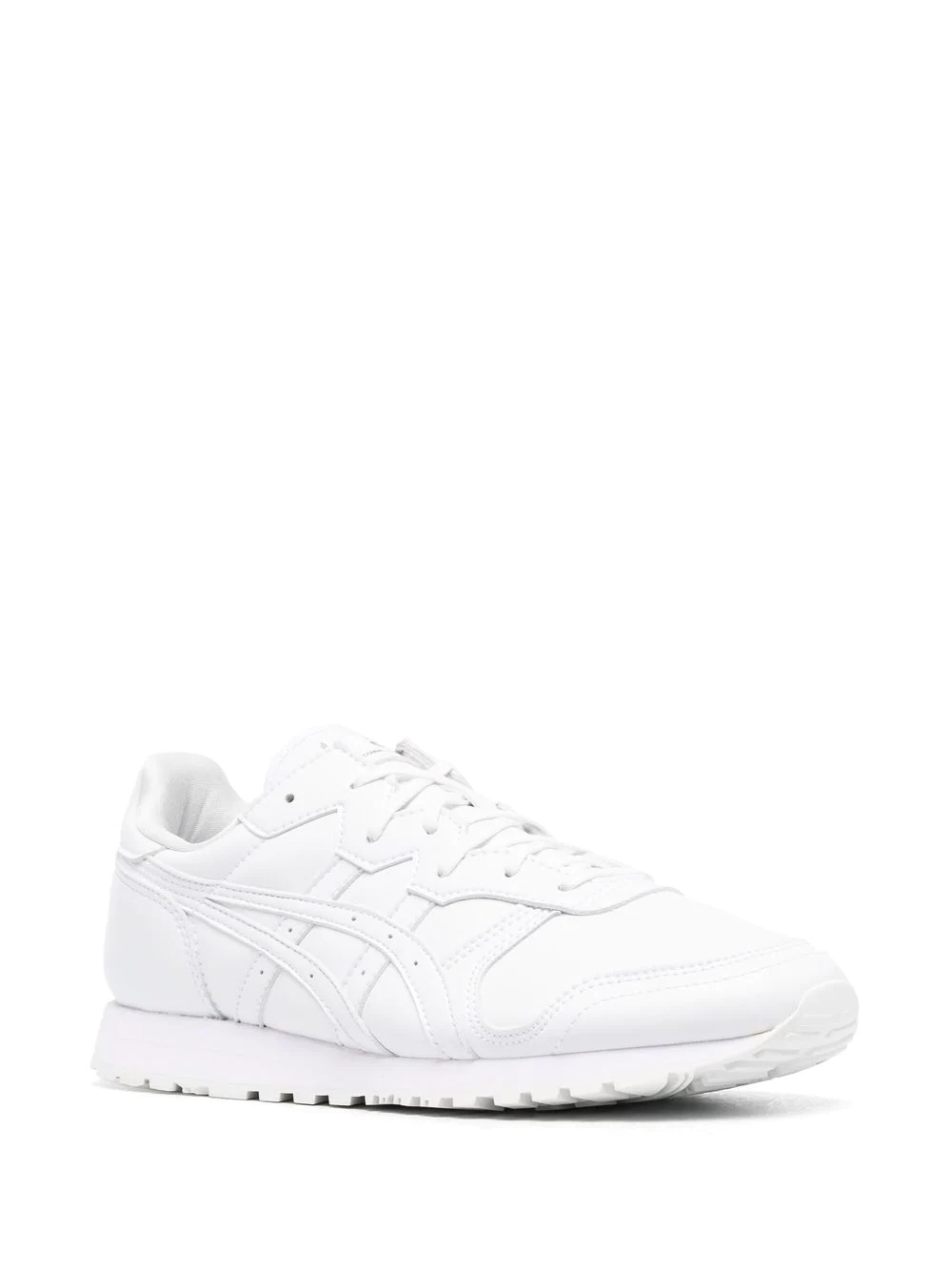 low-top leather sneakers - 2