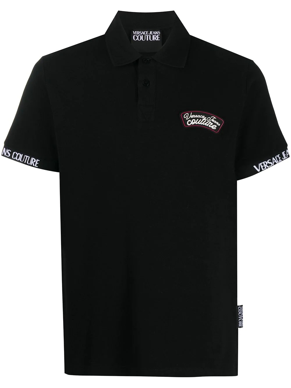 logo patch polo shirt - 1