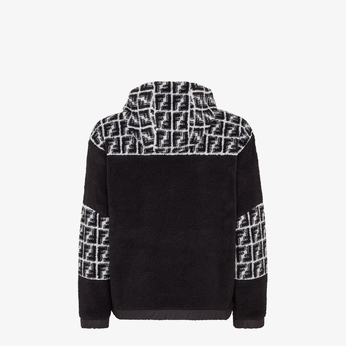 Black fabric sweatshirt - 2