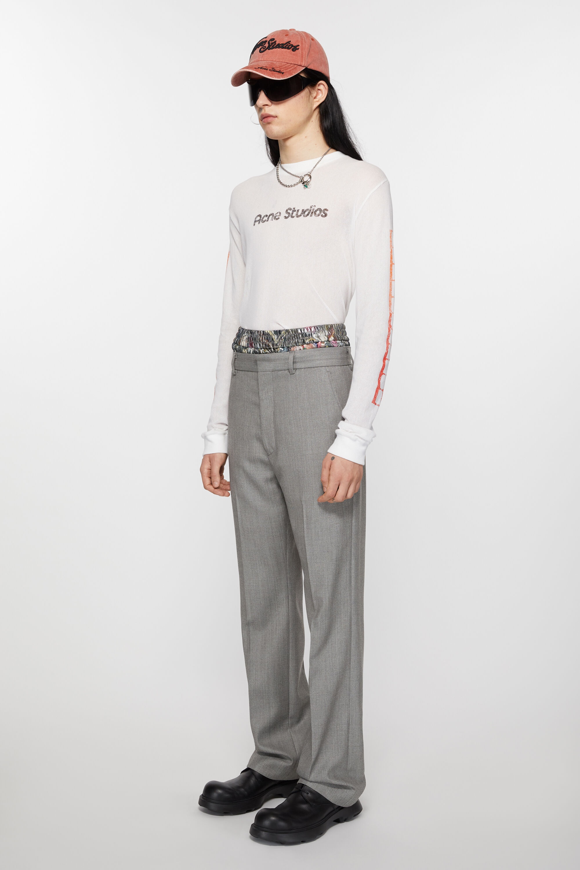 Tailored trousers - Vintage grey melange - 3