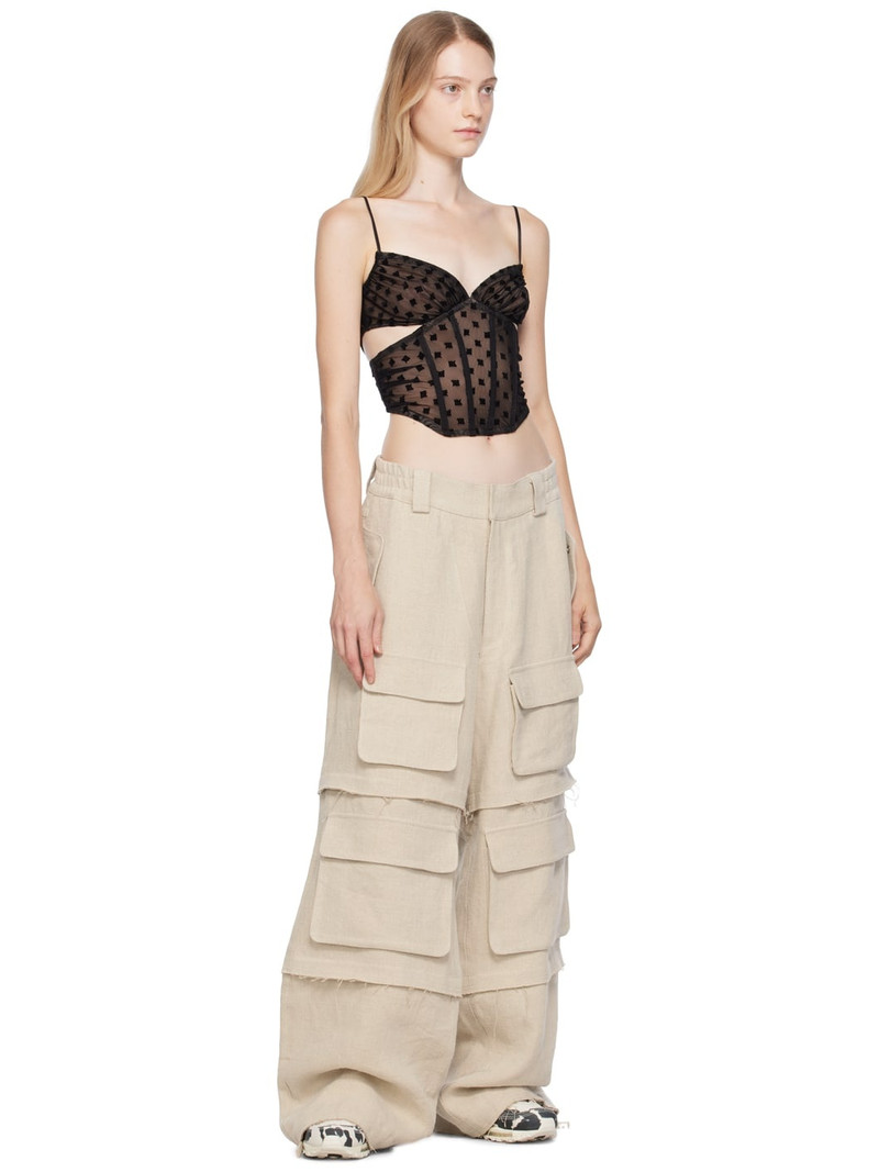 MISBHV Black Monogram Corset outlook