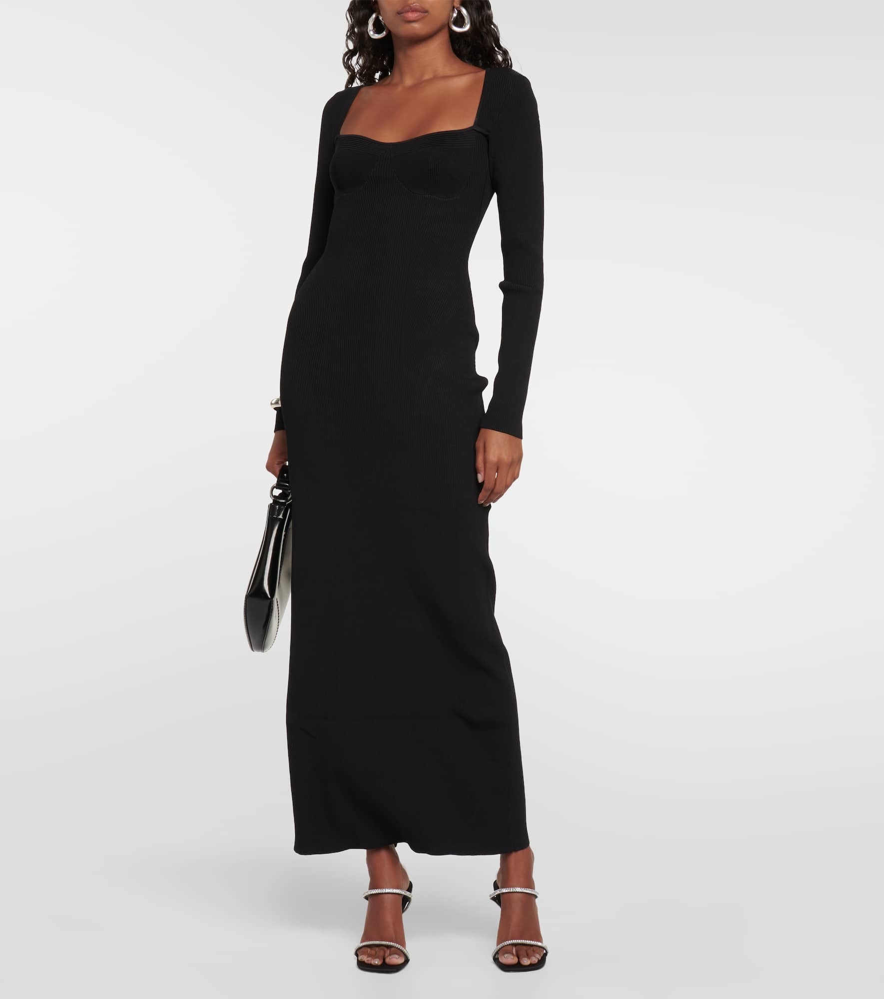 Silhouette ribbed-knit maxi dress - 2