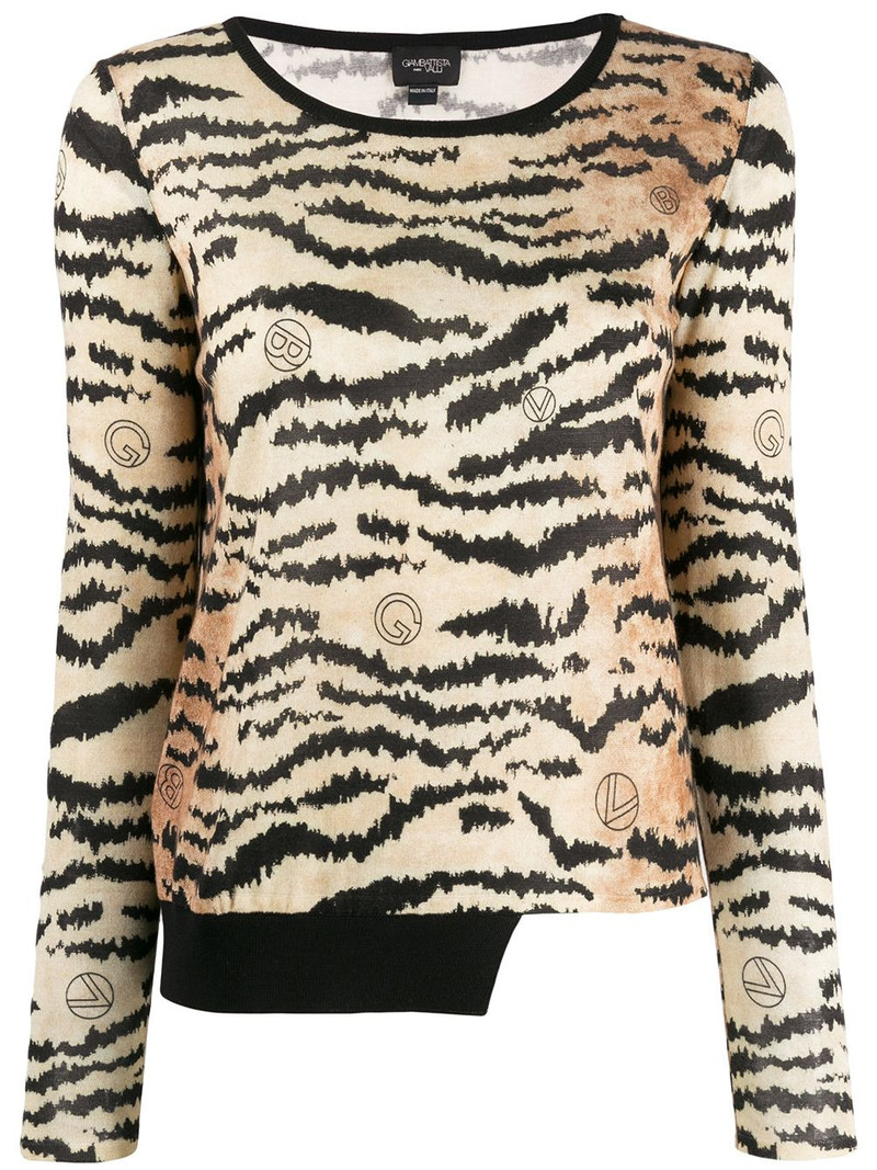 tiger print jumper 1