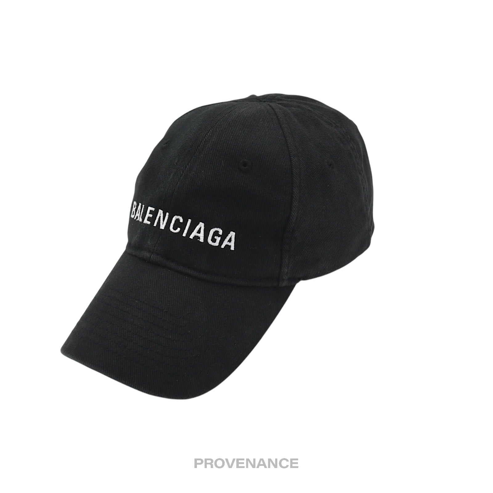 Balenciaga Embroidered Logo Cap - Washed Black - 2