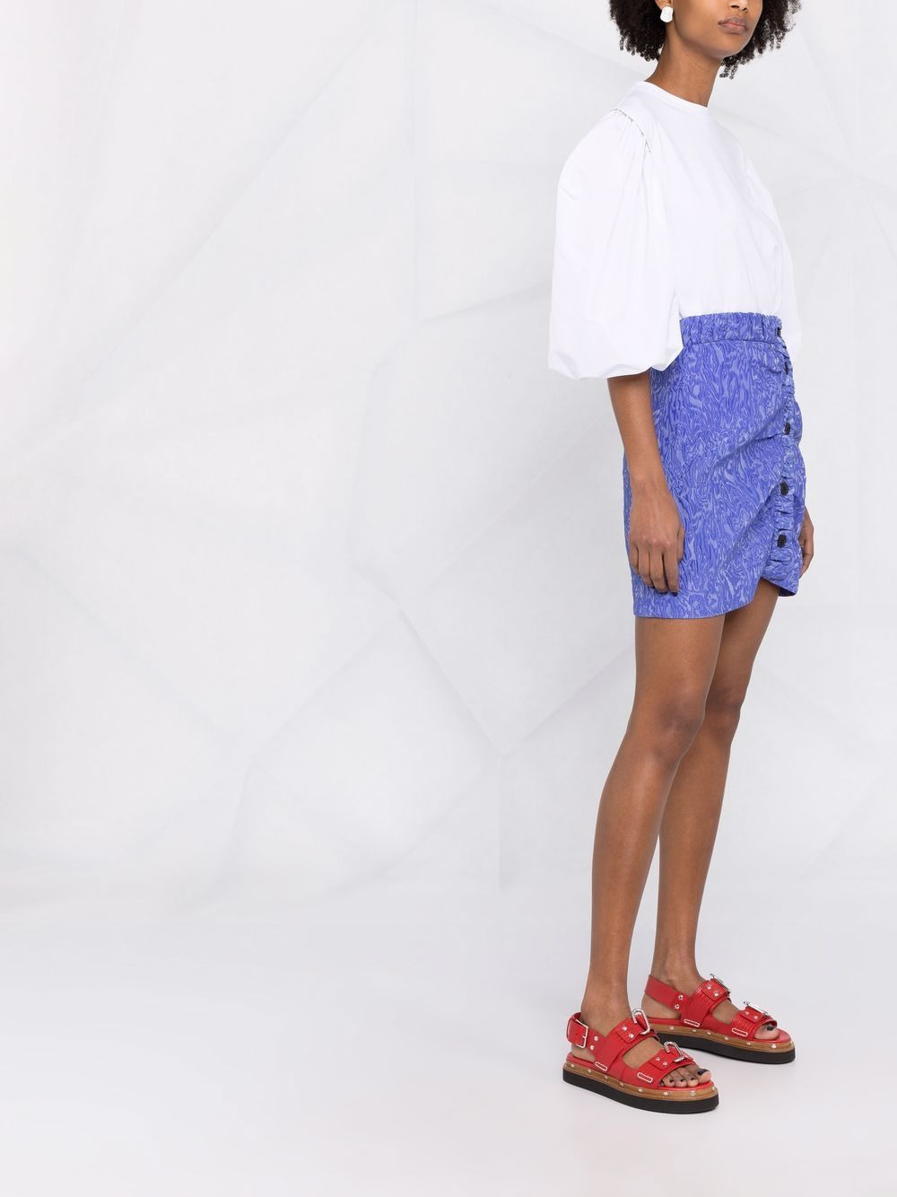 asymmetrical mini skirt - 6