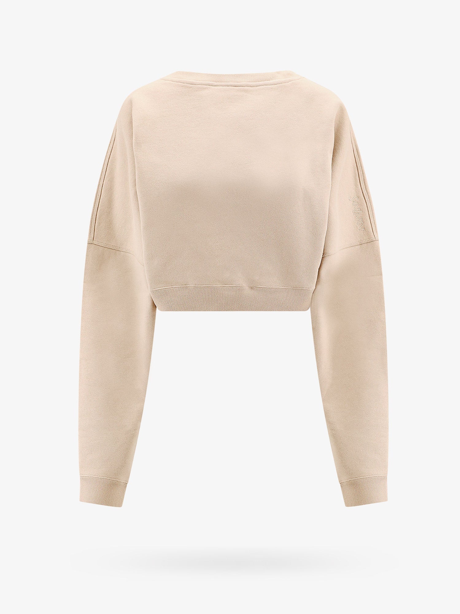 Saint Laurent Woman Sweatshirt Woman Beige Leggings - 1