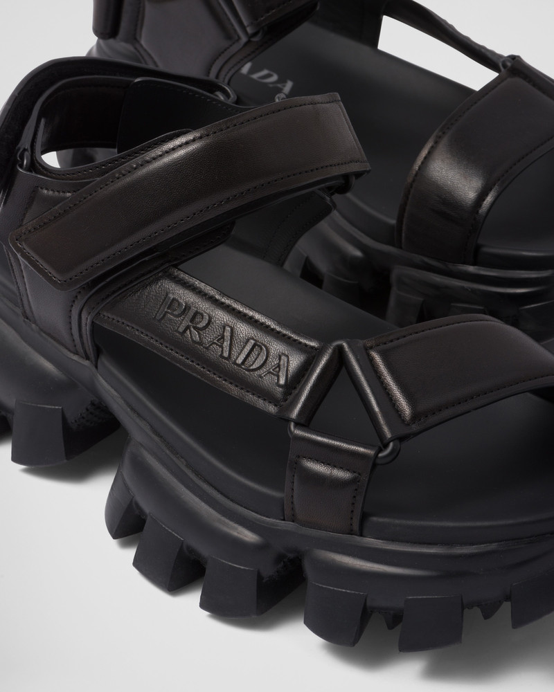 Padded nappa leather sport sandals 6