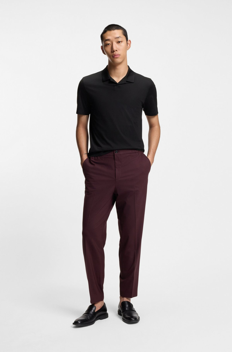 HUGO JOHNNY-COLLAR SLIM-FIT POLO SHIRT IN STRETCH COTTON outlook