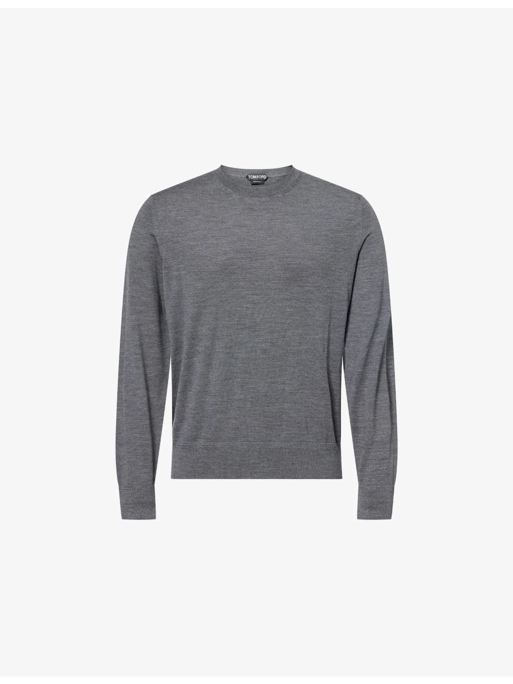 Crewneck Long-Sleeve Wool Jumper - 1