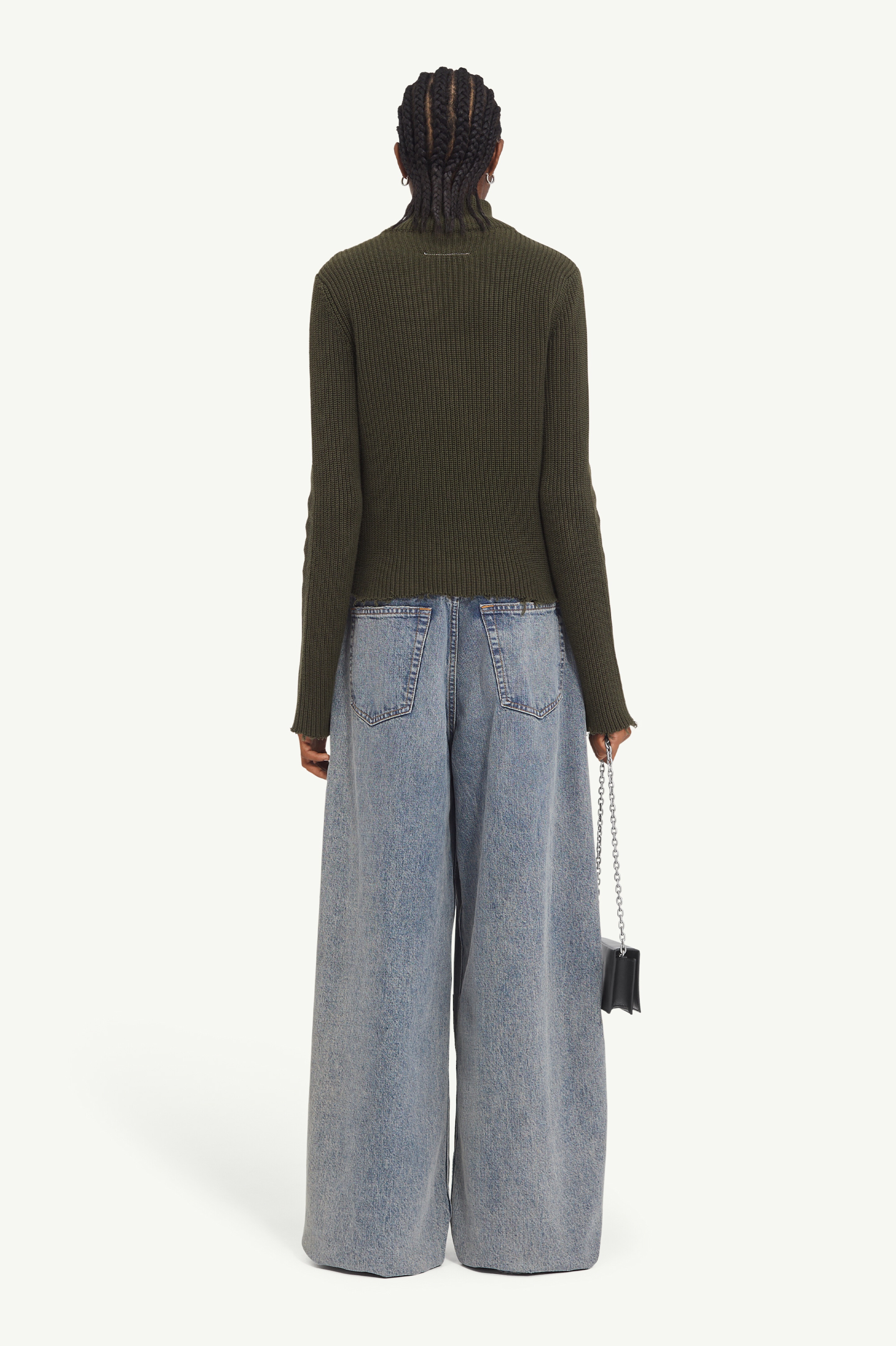 Ribbed Cotton Zip Cardigan - 4